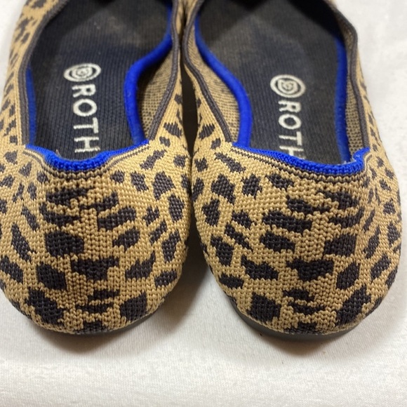 Rothy’s pointed toes animal print flats. - Picture 2 of 8